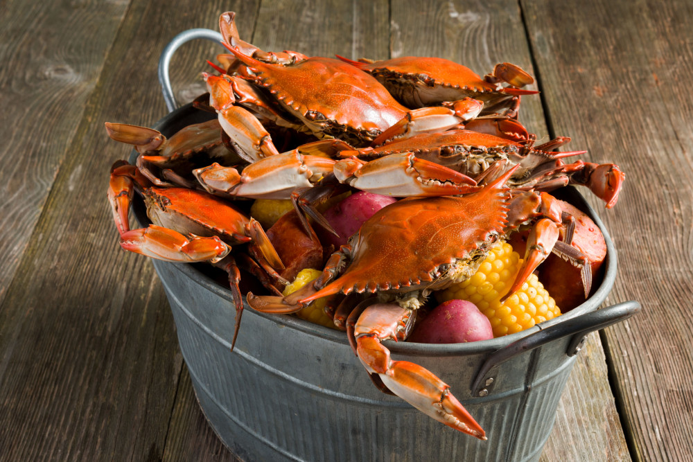 Cooked Blue Crabs