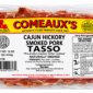 A 1 lb vacuum-sealed package of sliced Comeaux’s Tasso Ham.