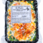 A 2 lb La Boucherie green bean casserole in a plastic container, topped with melted cheese, fried onions, and paprika.