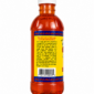 A 16oz bottle of LA Crawfish Co. Liquid Boil, featuring printed cooking instructions and a barcode.