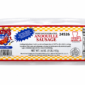 A link of Poche’s Smoked Andouille sausage in clear plastic packaging featuring a nutrition label.