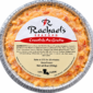 An 8oz round container of Rachael’s Crawfish Au Gratin with a center label showing ingredients and instructions.