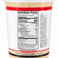 A plastic tub of Rachael’s Crawfish Etouffee featuring nutrition facts, an ingredient list, and contact details.