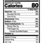Black and white nutrition label for The Best Stop Original Boudin Party Links, showing 80 calories per serving.