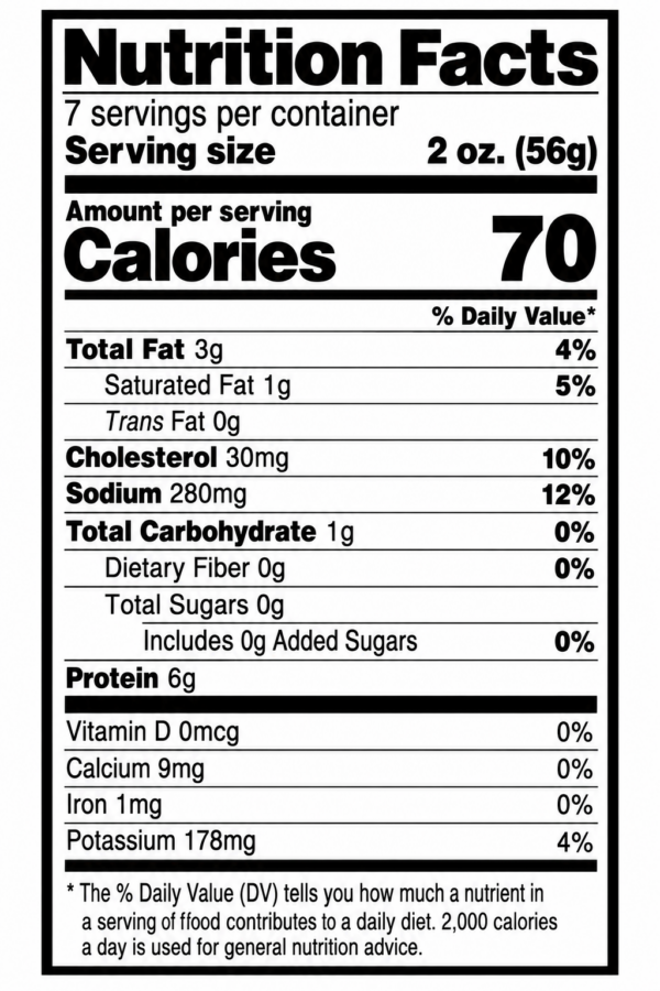 the best stop smoked pork sausage garlic nutrition Nutrition facts for The Best Stop Smoked Pork Sausage with Garlic: 70 calories, 3g fat, 30mg cholesterol, 6g protein.