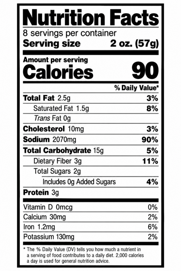 the best stop crawfish boudin nutrition Nutrition facts for The Best Stop Crawfish Boudin showing 90 calories and 2070mg of sodium per serving.