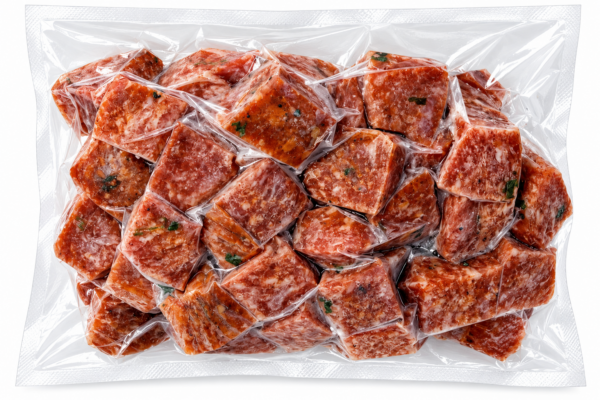 bougie bologna bites back A one-pound vacuum-sealed package of cubed, seasoned Bougie Bologna Bites.