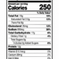Nutrition label for Guidry’s Breaded Catfish Strips 2 lb IQF, showing 250 calories and nutrients per 4 oz serving.