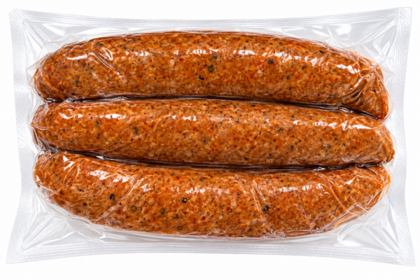 comeauxs smoked pork boudin back Three links of mild Comeaux’s Pork Boudin in a vacuum-sealed package.
