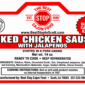 Product label for The Best Stop Jalapeno Chicken Sausage, showing nutrition facts and cooking instructions.