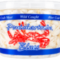 Pontchartrain Lump Crab Meat 16 oz container shows wild caught crab meat and a red crab illustration on the front.