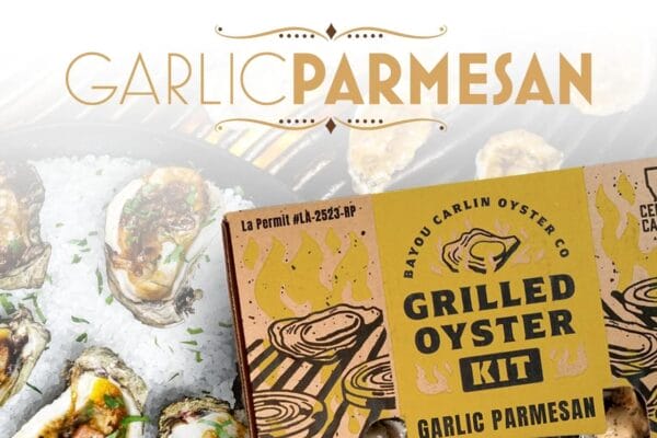 Bayou Carlin Oyster Co. Grilled Oyster Kits - Garlic Parmesan Butter - 1 dozen