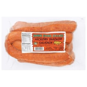 Down Home Meats Down Home Hickory Smoked Pork Sausage - Hot 5 LB