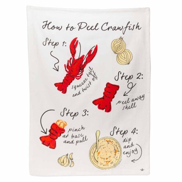 How to Peel Crawfish Hand Towel How to Peel Crawfish Hand Towel