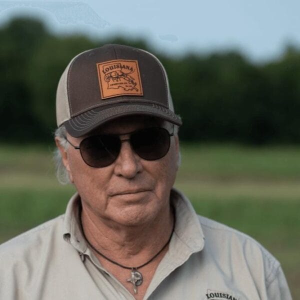 Louisiana Crawfish Company LCC Logo Leather Patch Hat