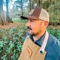 Louisiana Crawfish Company LCC Logo Leather Patch Hat