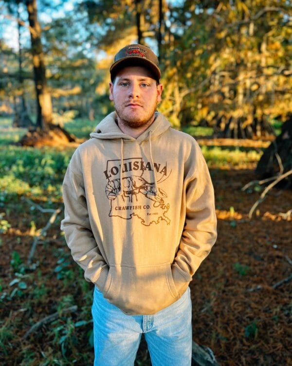 Louisiana Crawfish Company LCC Tan Cotton Hoodie