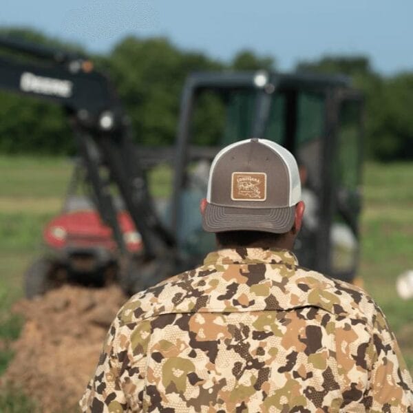 Louisiana Crawfish Company LCC Woven Logo Patch Hat Louisiana Crawfish Company LCC Woven Logo Patch Hat