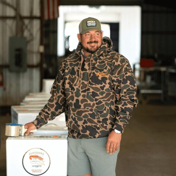 Louisiana Crawfish Company Duck Camo Crawfish Hoodie