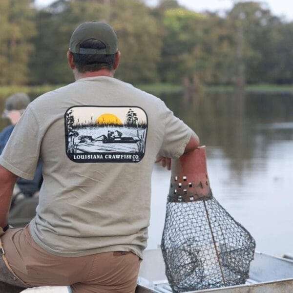 Louisiana Crawfish Company La Crawfish Co. Boat Patch Tshirt