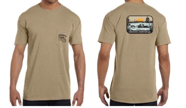 Louisiana Crawfish Company La Crawfish Co. Boat Patch Tshirt Louisiana Crawfish Company La Crawfish Co. Boat Patch Tshirt