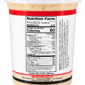 Clear plastic container of Rachael’s Sampler dip, showing the nutrition facts and ingredients on the side.