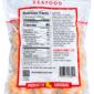 Clear plastic package of four breaded Rachael’s Sampler seafood cakes, including a Nutrition Facts label and barcode.
