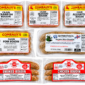 Six individually wrapped packages of Ultimate Boudin Bundle sausage.