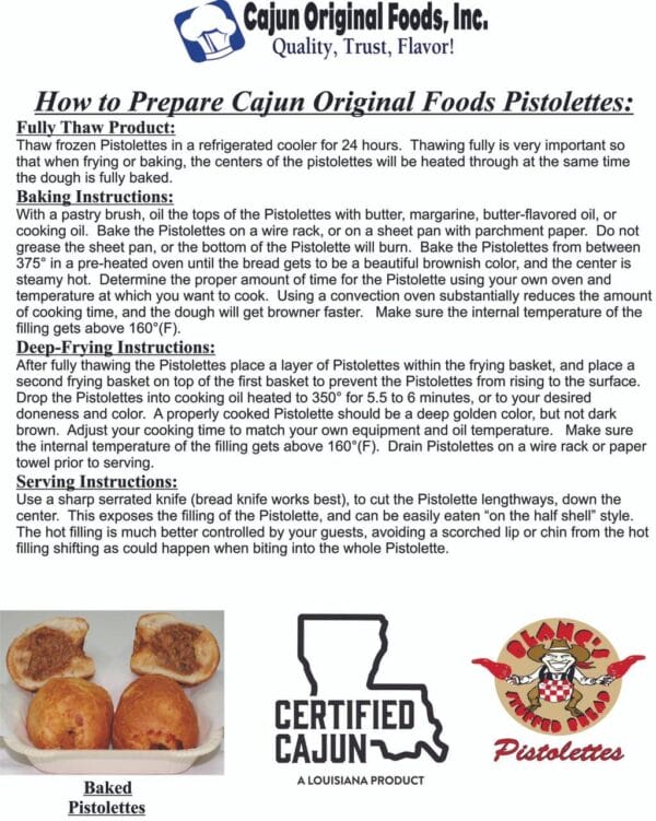 Cajun Original Foods Alligator Pistolettes Cajun Original Foods Alligator Pistolettes