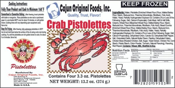 Cajun Original Foods Crab Pistolettes Cajun Original Foods Crab Pistolettes