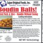 Cajun Original Foods Pork Boudin Balls 12lb BULK