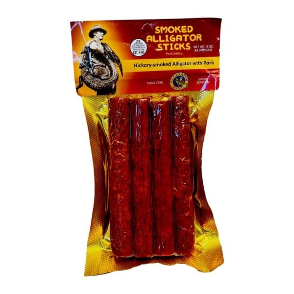  Cajun Gator Premium Smoked Alligator Sticks 3oz