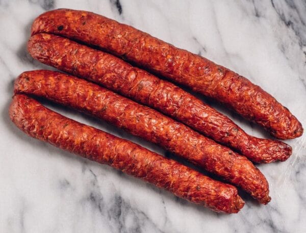 The Best Stop Smoked Pork Sausage 3.5 lb Box The Best Stop Smoked Pork Sausage 3.5 lb Box