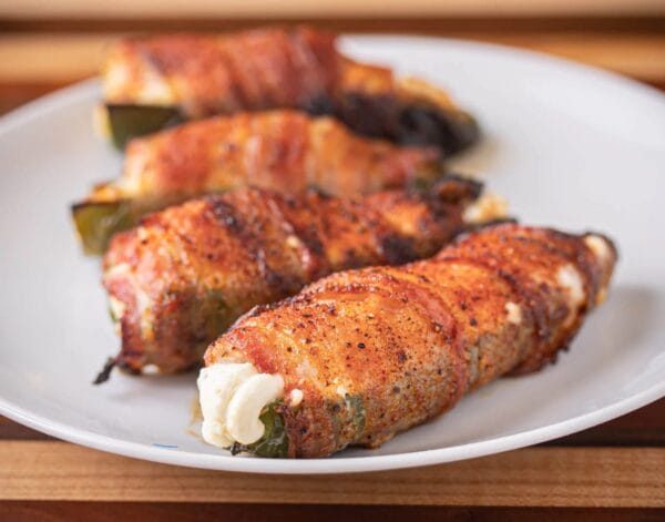 Hot La Boucherie cream cheese stuffed jalapeno poppers bring a creamy, spicy kick to your Cajun spread.