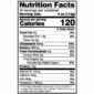 Nutrition Facts label for Shrimp and Crab Boulettes, showing 120 calories per 4 oz serving and nutrient values.