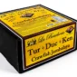 A black rectangular box with yellow labels for a 15 lb La Boucherie Turducken.