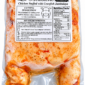 La Boucherie seasoned raw Cajun stuffed chicken breast in vacuum-sealed packaging with a nutrition label.