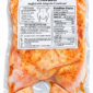 Vacuum-sealed La Boucherie Cajun Stuffed Chicken in plastic packaging, complete with nutrition and instruction labels.