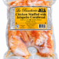 Raw La Boucherie Cajun stuffed chicken in vacuum-sealed packaging with a product label.