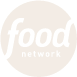 Blurry Food Network logo with white text on a circular background, featuring Louisiana crawfish specialties.