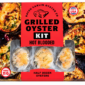 Hot Blooded Grilled Oyster Kit: half a dozen breadcrumb-topped oysters visible through a cutout in the box.