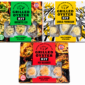Three boxes of Bayou Carlin Oysters: half-dozen servings in Rockefeller, garlic parmesan, and hot blooded flavors.