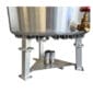 High Performance Cookers 120 Qt Seafood Cooker with metal legs and a valve, great for cooking Louisiana crawfish.