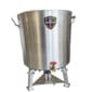 100 Qt High Performance Seafood Cooker with side handles and spigot, perfect for boiling Cajun or Louisiana seafood.