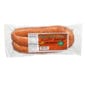 Vacuum-sealed pack of three Down Home Smoked Sausages, ideal for Cajun recipes or Louisiana seafood dishes.